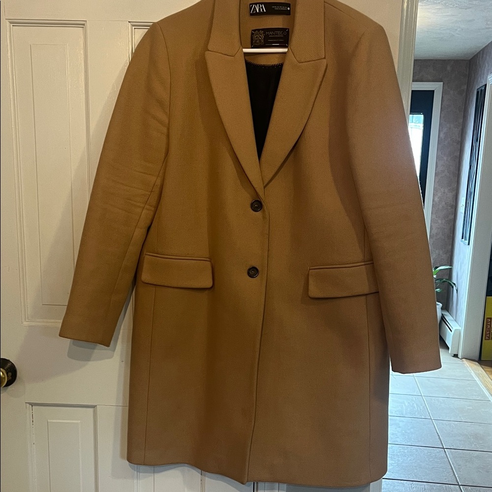 Zara Camel Trench Coat for Women
